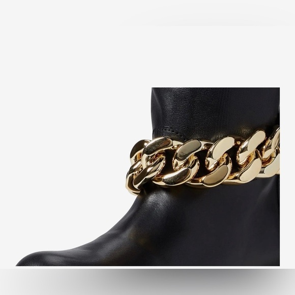 STEVE MADDEN MOTOR CYCLE BIKER DEVOTION MID-CALF BOOTS BLACK SIZE 39 US  8.5 - Picture 7 of 10